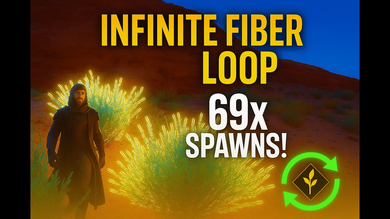 This Farm Spot in Dune Awakening is Completely BROKEN (Infinite Fiber + 69 Spawns!)