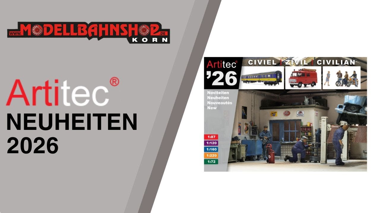 Artitec | Neuheiten Katalog 2026 | Zivil & Militär | Spur | H0 | TT | N