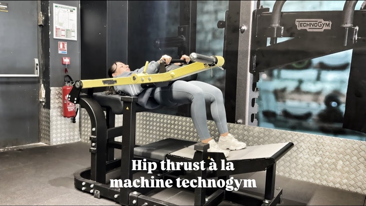 Hip thrust à la machine Technogym - Coach Séra