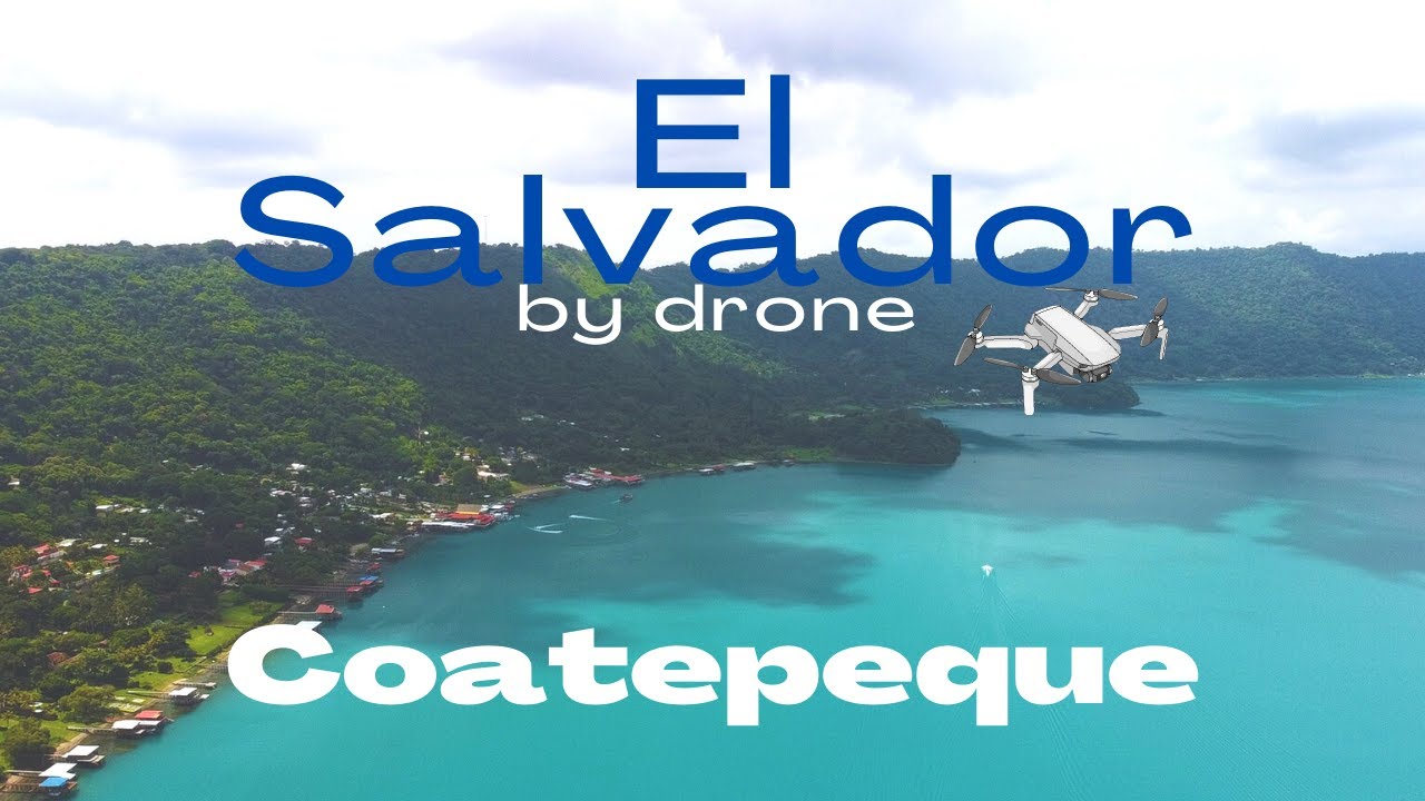 El Salvador 4k by Drone / Coatepeque, the lake that turns color once a year