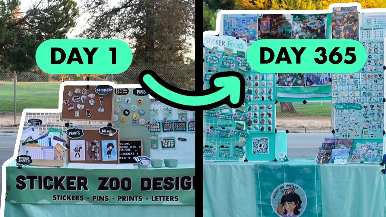 How I LEVELED UP my Tabling Display in one year! | Artist Alley Advice
