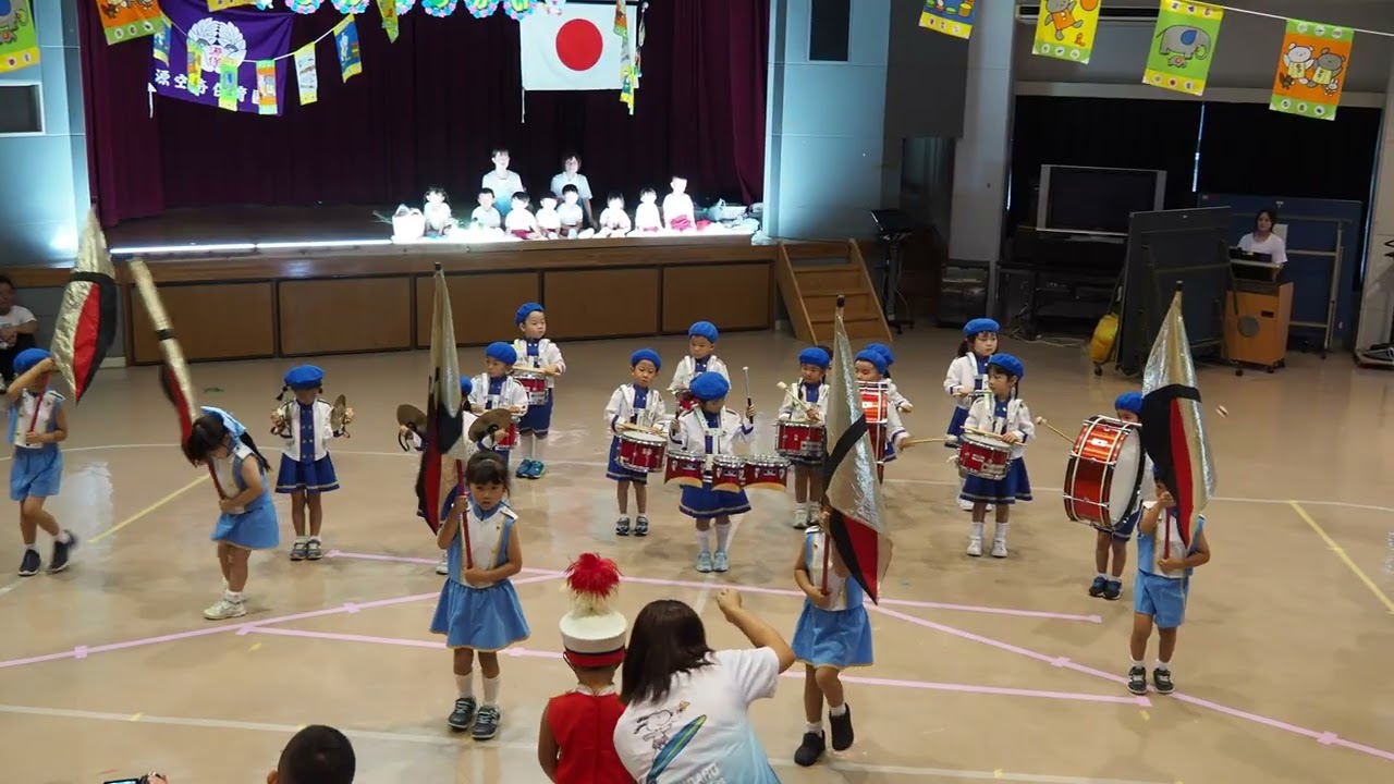 20251004 源空寺保育園運動会：マーチング