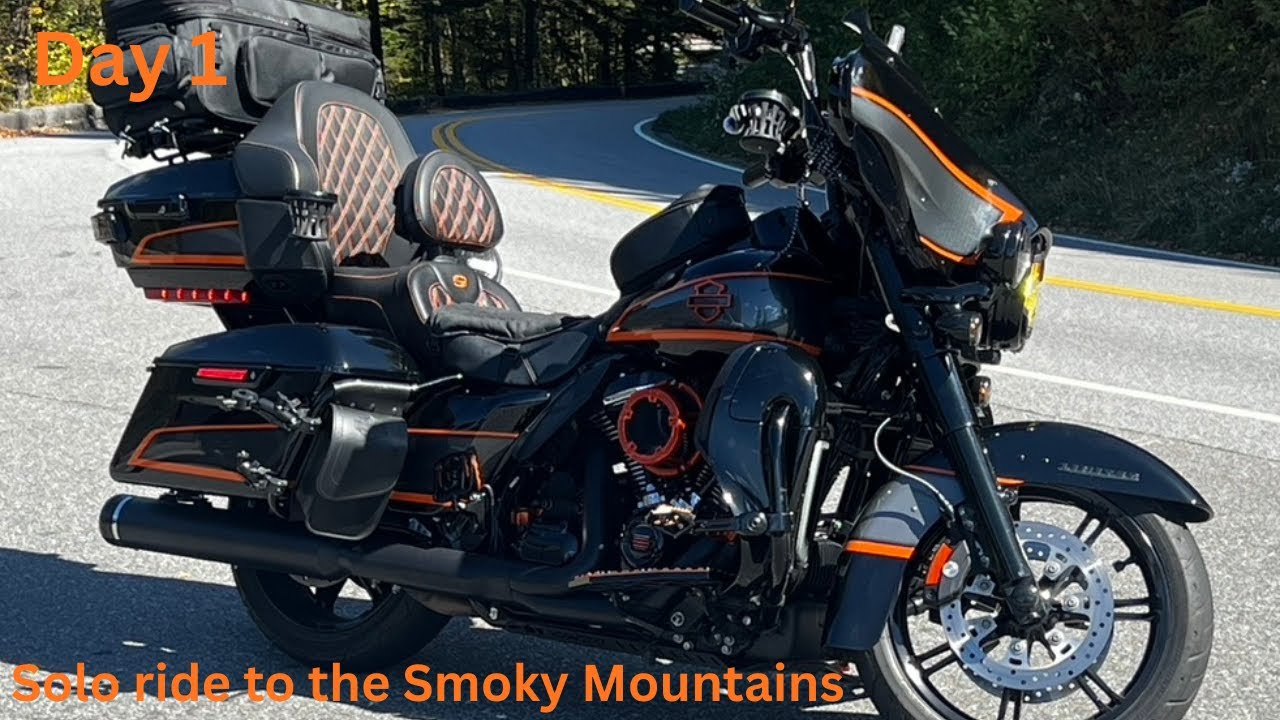 Day 1 riding to the the Smoky Mountains