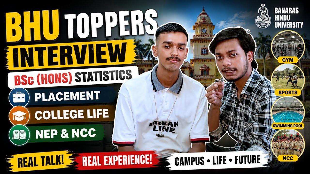 🔥 BHU Topper Interview 😱 | B.Sc Statistics Placement & College Life Reality Extracurricular#bhu#cuet