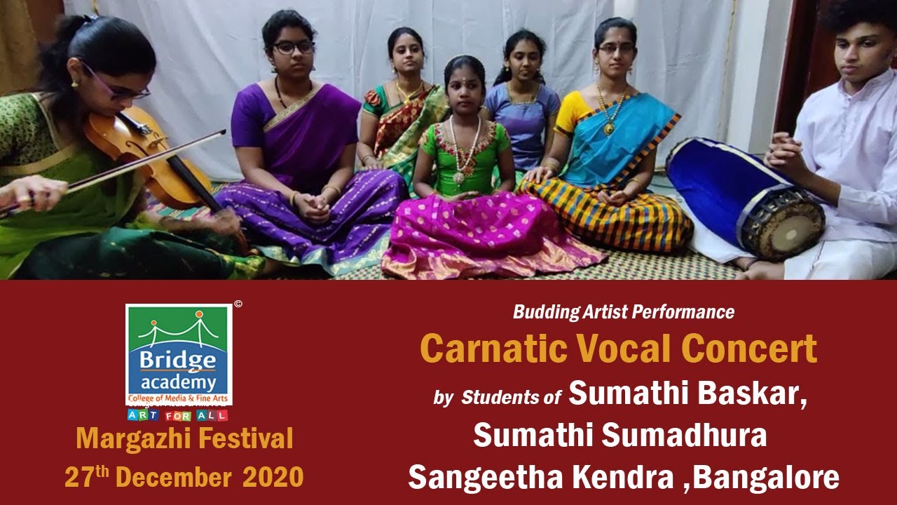 Carnatic Concert | Rama rama mukundha | Sri guru guha | Day 3 | Bridge Margazhi Festival 2020