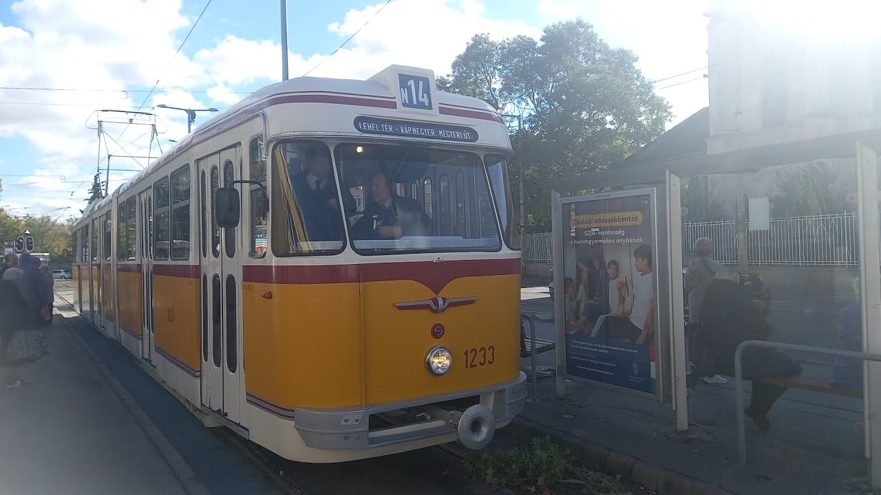 N14 - Nosztalgia Villamos | Lehel t&eacute;r - K&aacute;poszt&aacute;s Megyer Beng&aacute;li | 1233 @ketorult