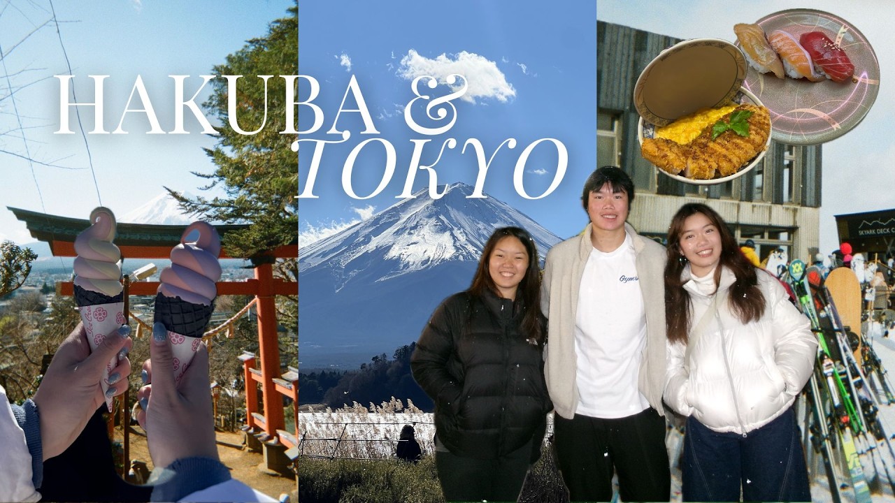 hakuba & tokyo vlog | snowboarding, shopping & lots of eating