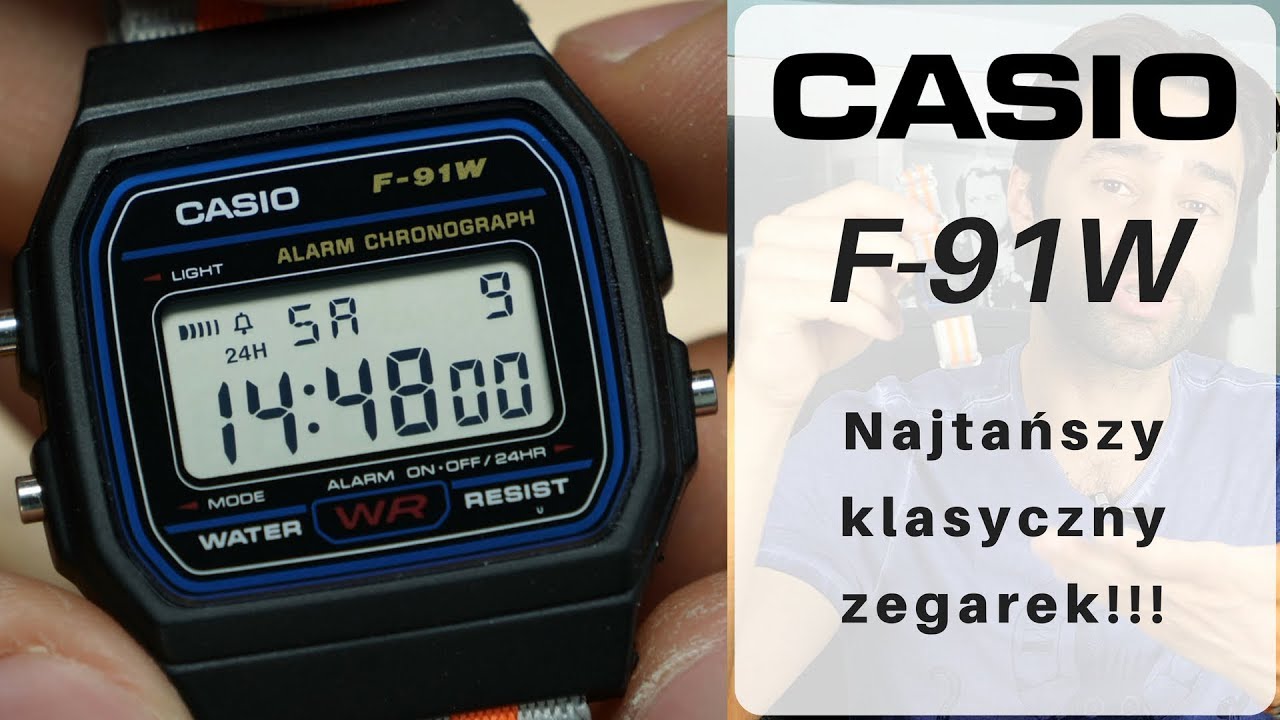 Tani klasyczny zegarek - Casio F-91W