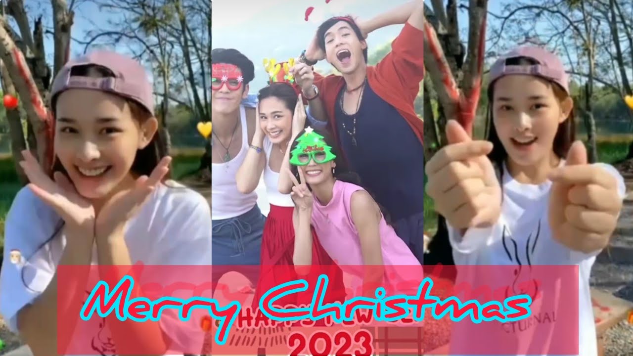 merry Christmas 🎄❤️ทีมพระนางอุบัติรักเกาะสวรรค์และซานต้า"น้ำฟ้า"มาส่งความสุข