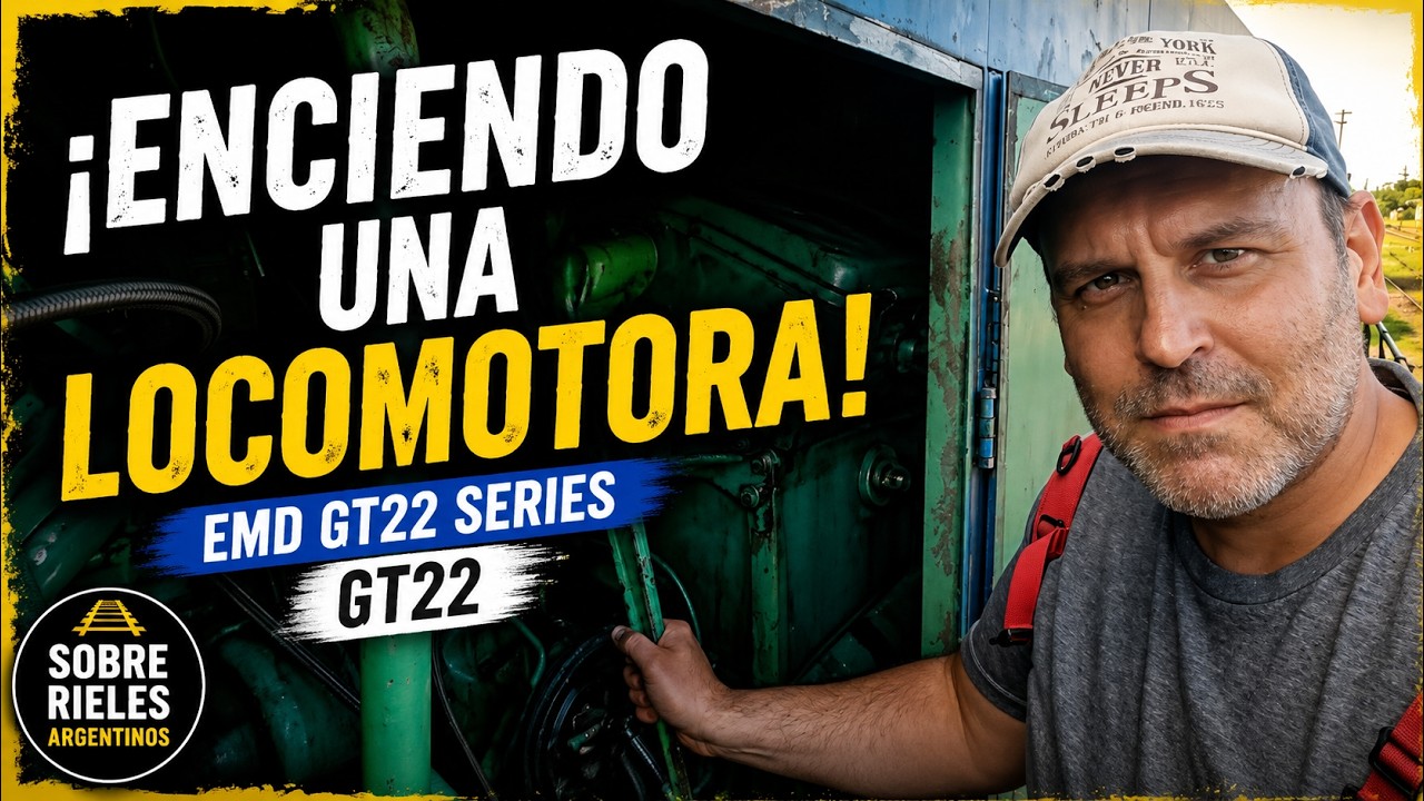 S02E01 | Arranco una Locomotora de Trenes Argentinos! EMD GT22 Series #locomotora #gt22
