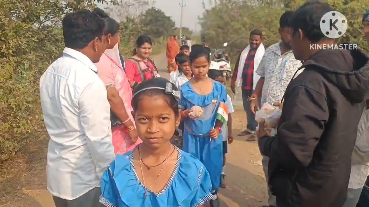 77th Republic day our village 