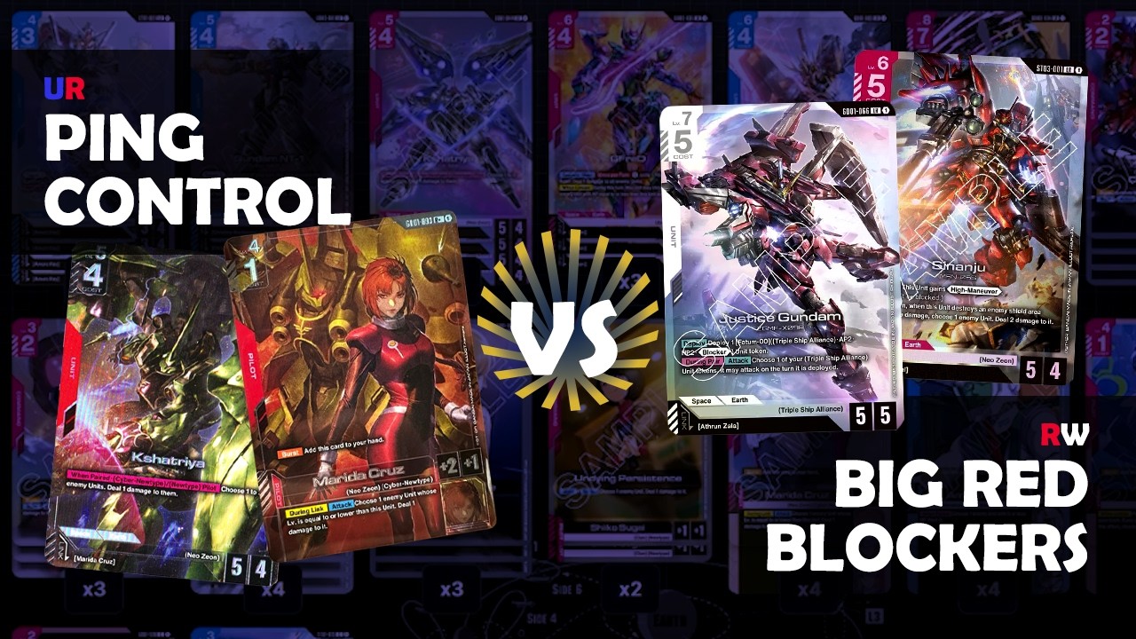 Ping Control vs Big Red Blockers - Gundam Cardgame