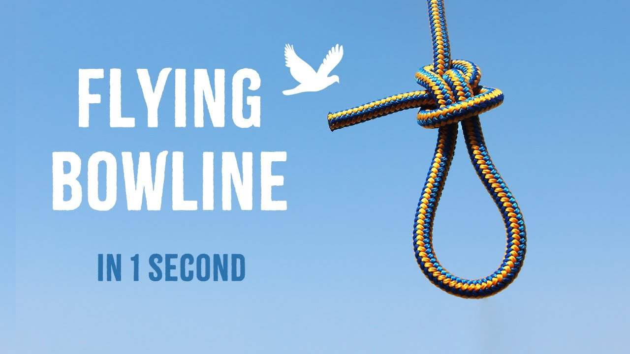 FASTEST WAY TO TIE A FLYING BOWLINE KNOT // Useful Knots For Camping, Survival, Hiking, Fishing