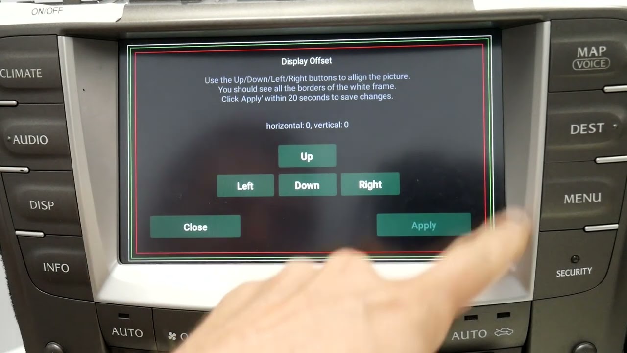 Tech Tip -how to use Display Offset function of VLine VL2 or VLite VT2 CarPlay® Android Auto® System