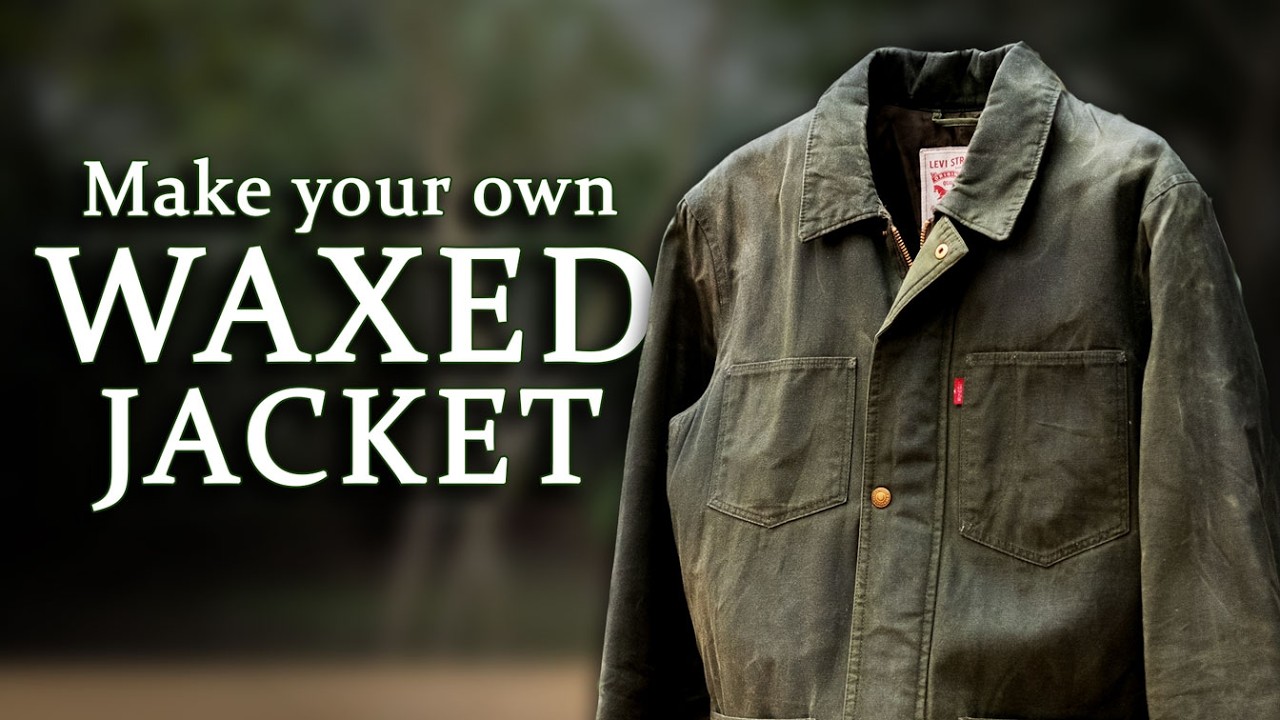 Waxing a jacket at home with Beeswax 🛠️ DIY Barbour like tin cloth with cotton fabric
