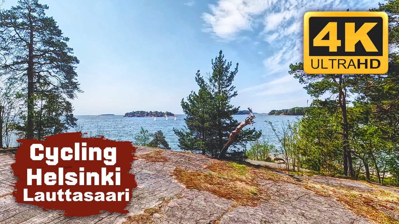 Лауттасаари, Хельсинки 🇫🇮 Финляндия 🚴 Велосипедный тур 4K