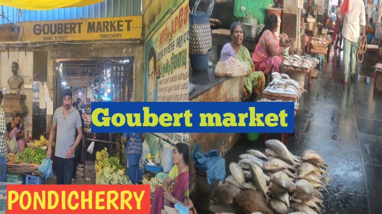 Cheap & Fresh Market Pondicherry//Goubert market//Sabshe Sasta Market Pondicherry Me