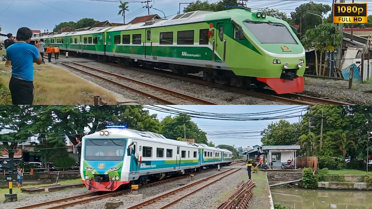 KESIBUKAN KERETA API DI KAWASAN STASIUN WONOKROMO,SURABAYA