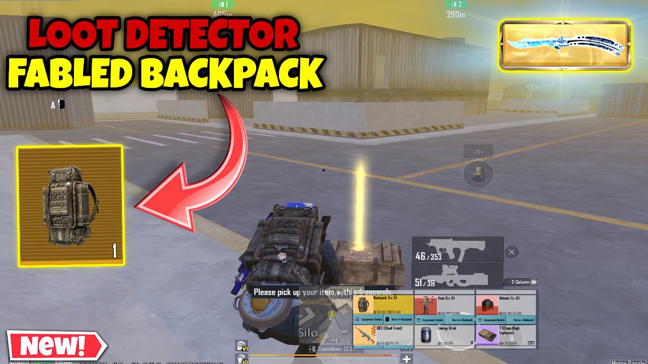 METRO ROYALE LOOT DETECTOR FABLED BACKPACK FINDING GLACIX ARBITER | PUBG METRO ROYALE CHAPTER 30