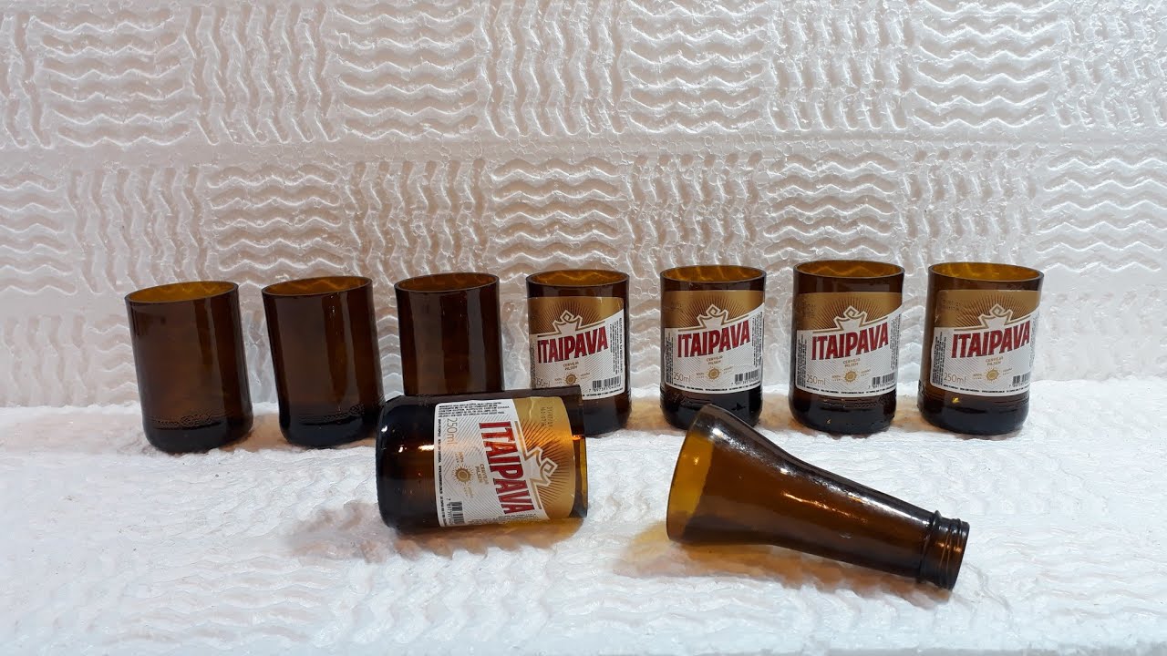 IDÉIA INCRÍVEL: COPOS DE GARRAFAS LONG NECK, UM JEITO FÁCIL DE FAZER.