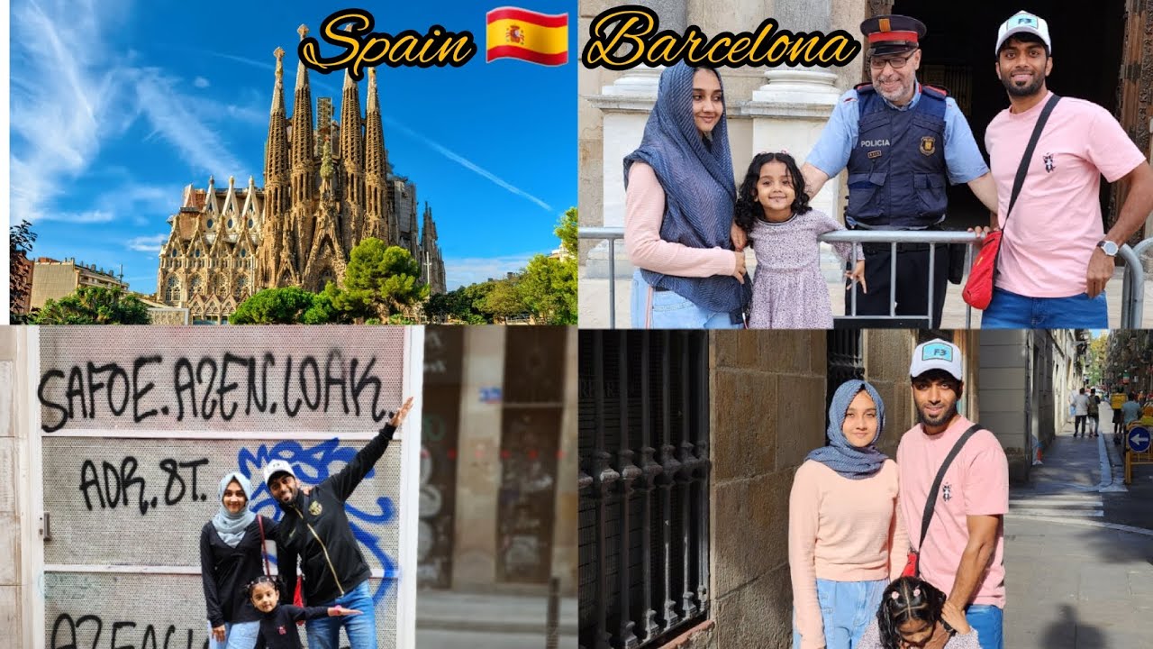 Spain trip Malayalam Vlog | Europe |Barcelona | ബാർസിലോണ യിലെ ഞങ്ങളുടെ ഒരു ദിവസം |Rizzu Vlogs |