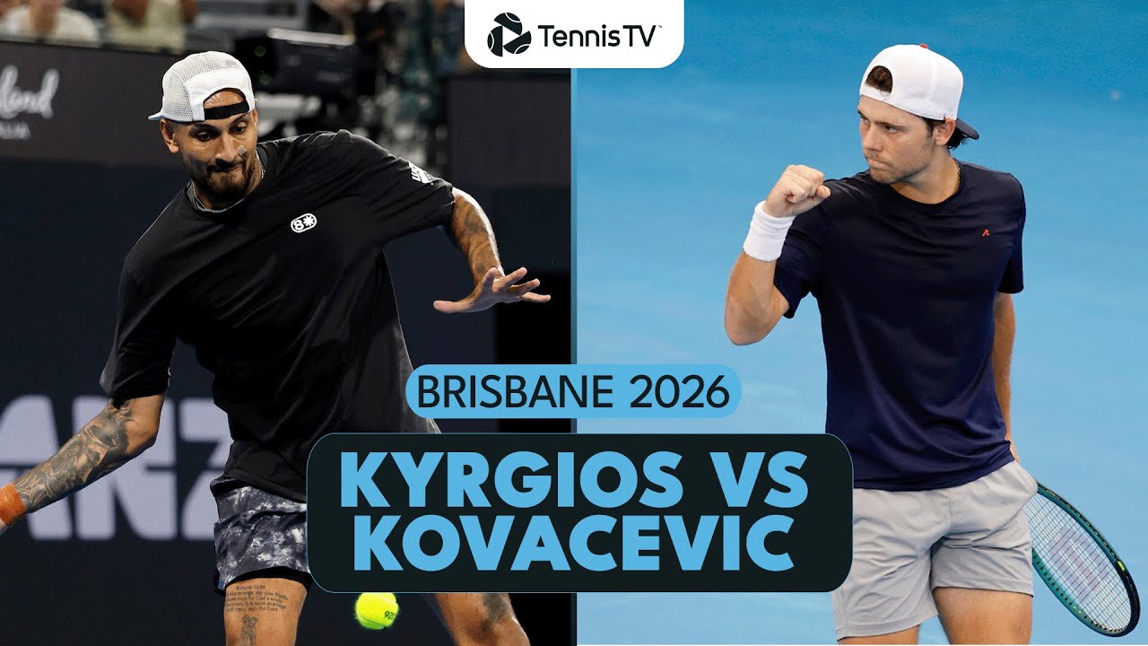Nick Kyrgios Back In Action Against Kovacevic | Brisbane 2026 Highlights