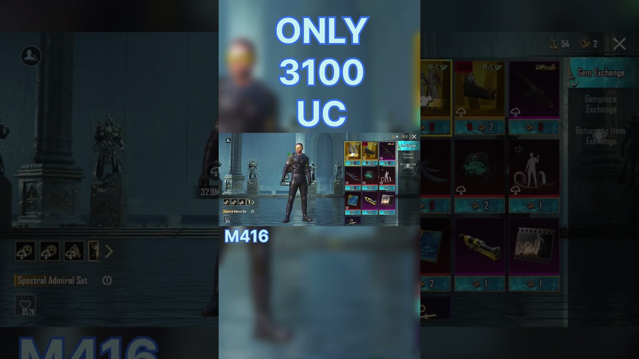 LUCKIEST 😍 CRETE OPENER M416 TIDAL EMBRACE ONLY 3100UC🥶 CRETE OPENING #creteopening  #youtubeshort