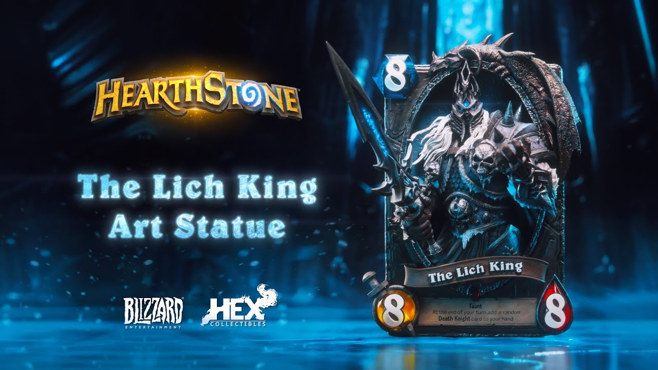HEX Collectibles Hearthstone the Lich King Art Statue | Product Reveal