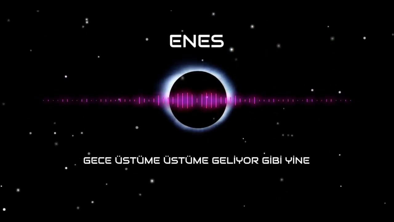 Enes - Gece Üstüme Üstüme Geliyor Gibi Yine (Visualizer)