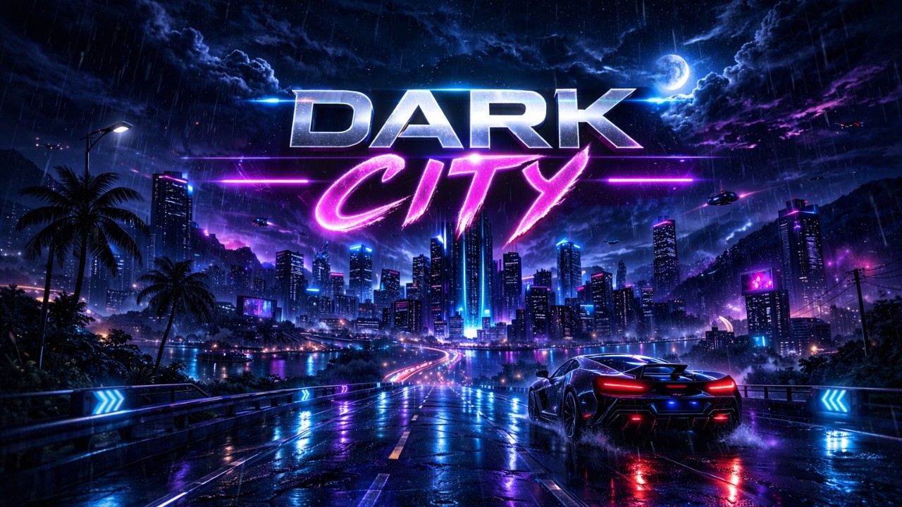Cyberpunk Night Drive Music – Dark City Ambient (30 Minutes)