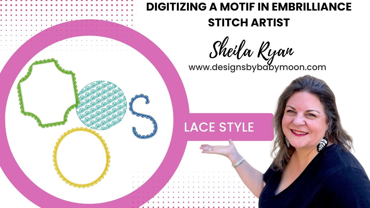 Digitizing Lace Motif for Stitch Artist Video