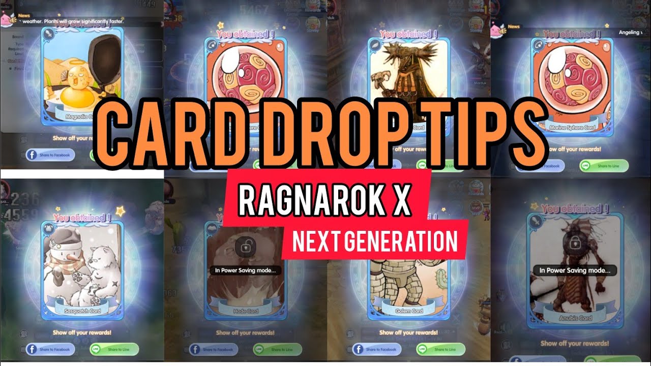 CARD DROP TIPS | RAGNAROK X: NEXT GENERATION