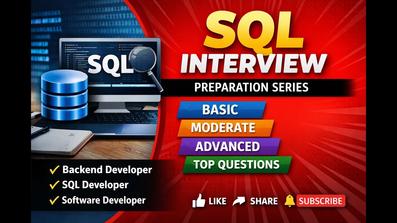 SQL Interview Preparation Series Part 4  | SQL Interview Series | SQL