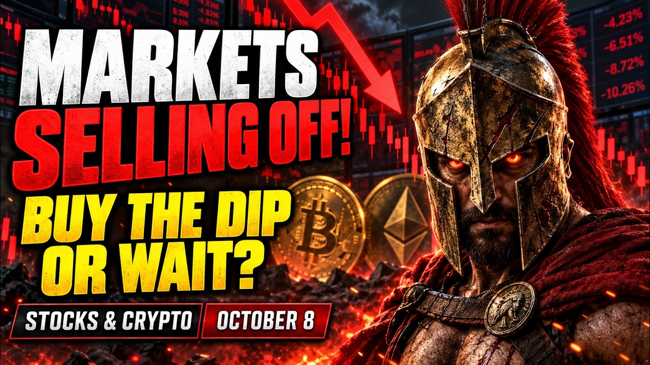 MARKETS SELLING OFF! 📉 Stocks & Crypto: Buy the Dip or Wait? | October 8