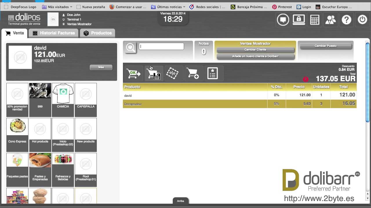 Dolipos frontend 3.6 - Punto de venta profesional para Dolibarr