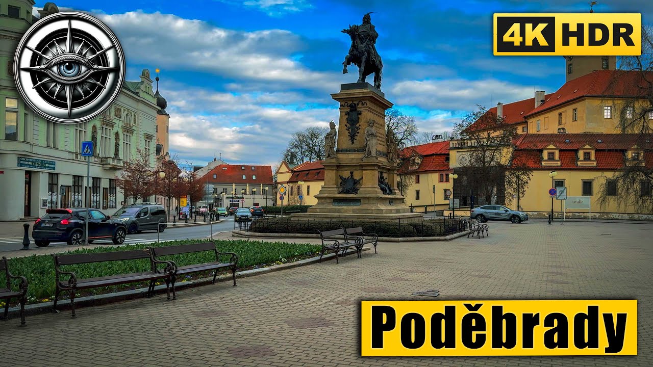Charming Spa Town of Poděbrady – Peaceful 4K HDR Walking Tour 🇨🇿 | Czech Republic ASMR