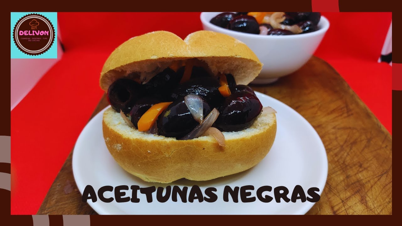 C&oacute;mo preparar ACEITUNAS NEGRAS, f&aacute;cil✨👍