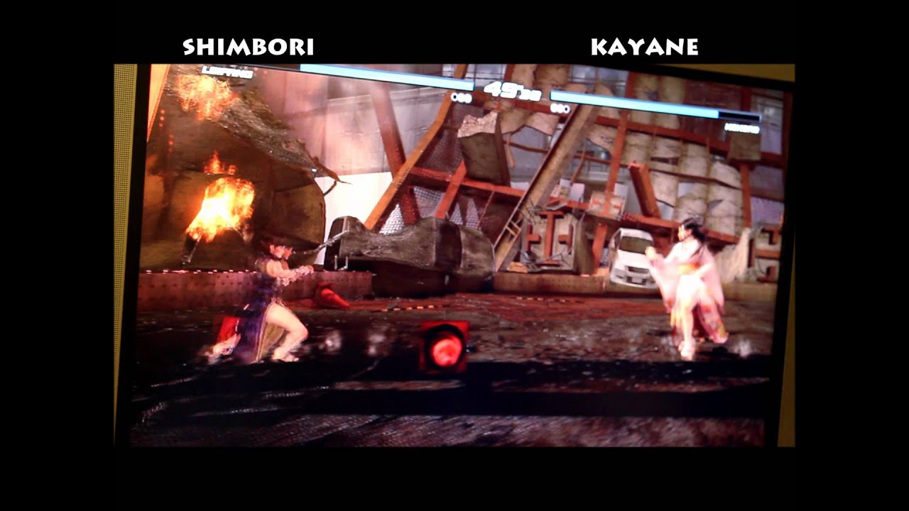Kayane VS Yohei Shimbori (Dead or Alive 5 Director) : Kokoro VS Lei Fang & Kasumi @ Tecmo Koei Japan