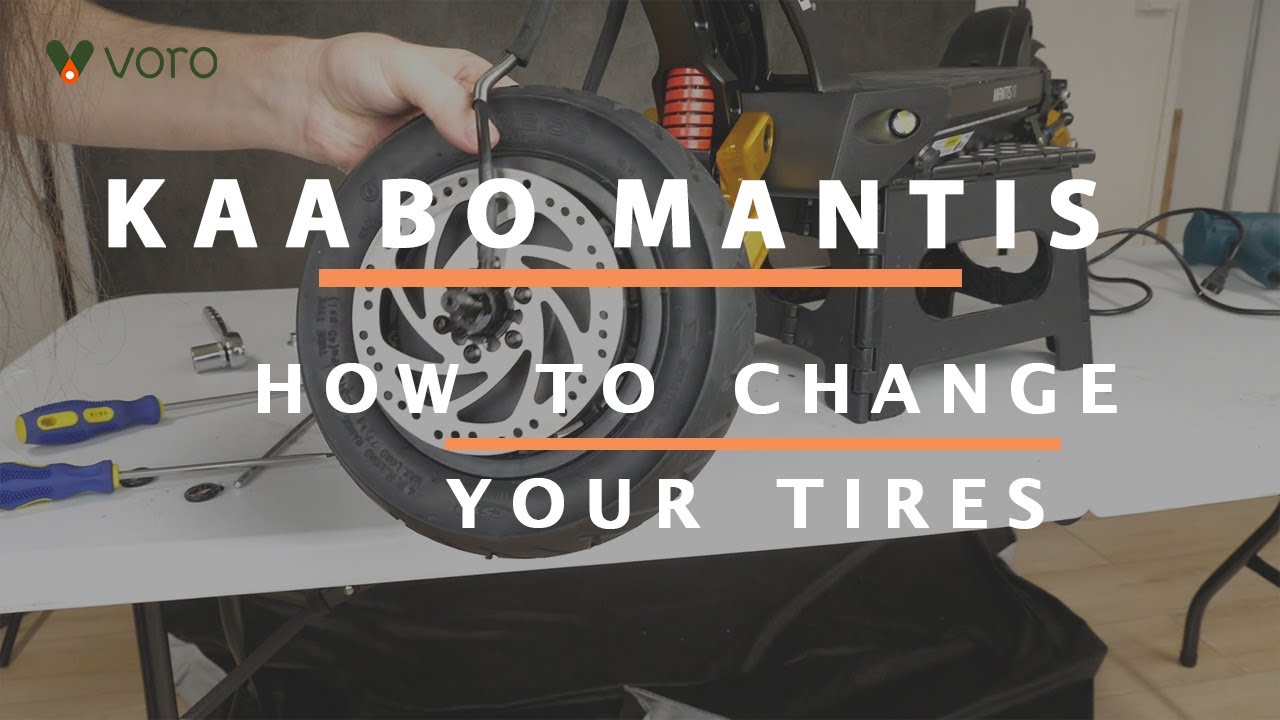 How to replace the tires on your Kaabo Mantis Pro SE Electric Scooter?