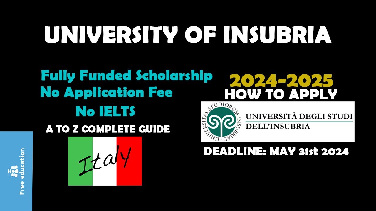 University of Insubria | University of Insubria Apply Online | Complete Guide