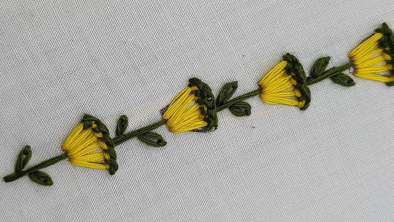 Very Easy trending hand embroidery design| Beautiful and latest embroidery design for upcoming eid