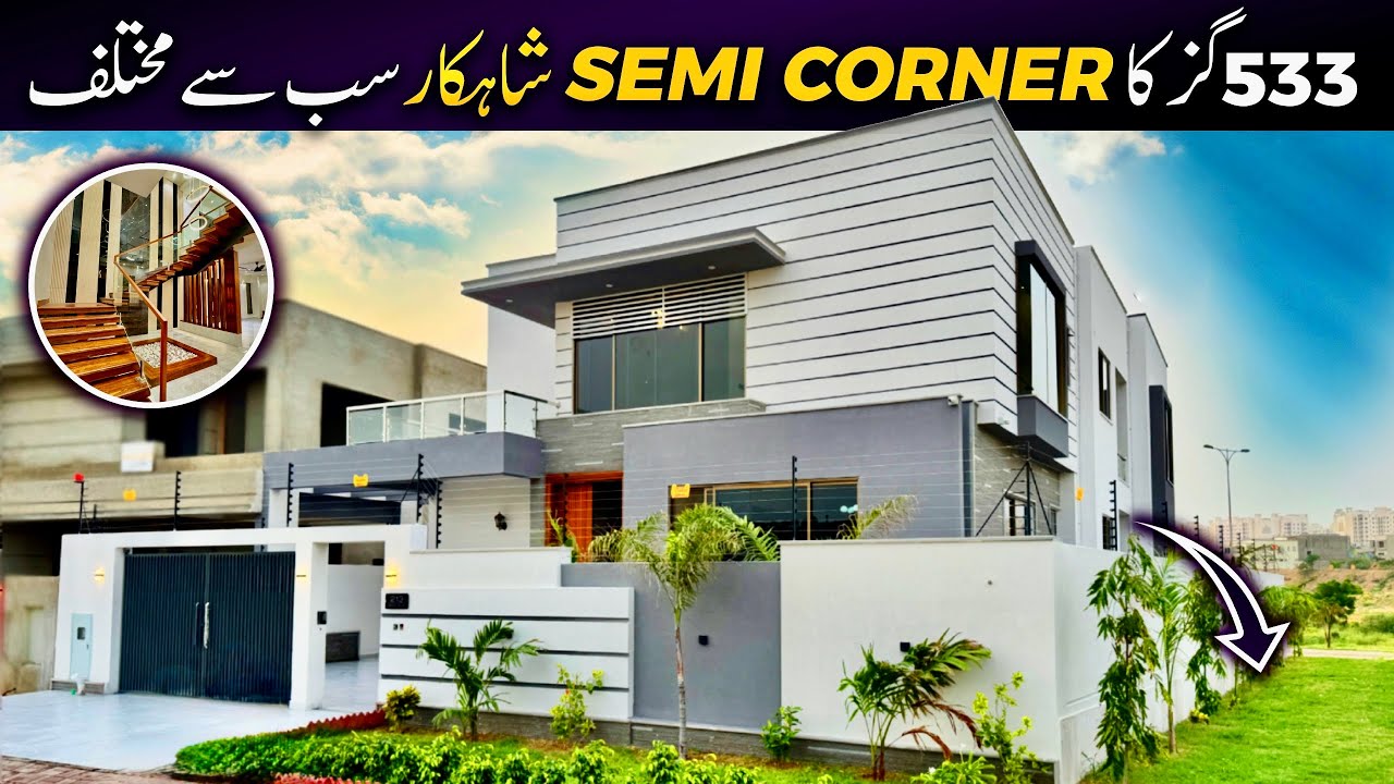500 Sq Yards Magnificent Semi-Corner House in Bahria Town Karachi