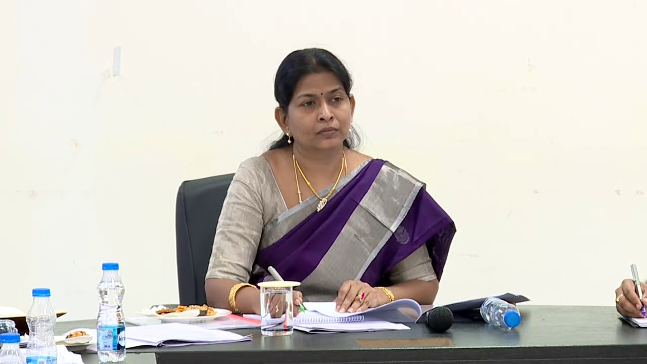 Taneti Vanitha Minister for Women Development & Child Welfare.Review Meeting Visuals.