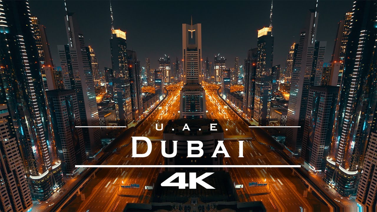 Dubai at night , United Arab Emirates 🇦🇪 [4K]