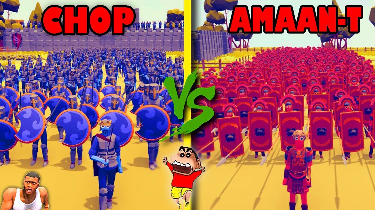 CHOP vs AMAAN-T in Totally Accurate Battle Simulator TABS