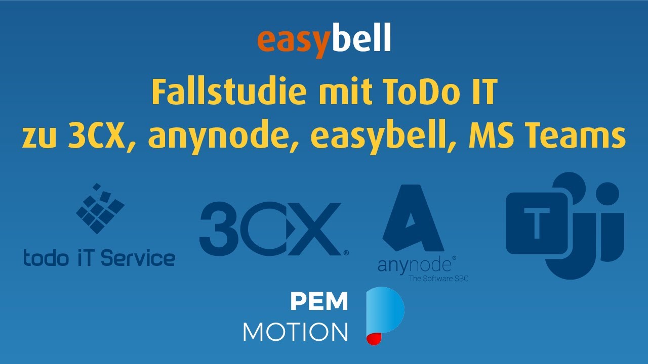 easybell Webinar: Microsoft Teams Integration mit anynode, easybell und 3CX