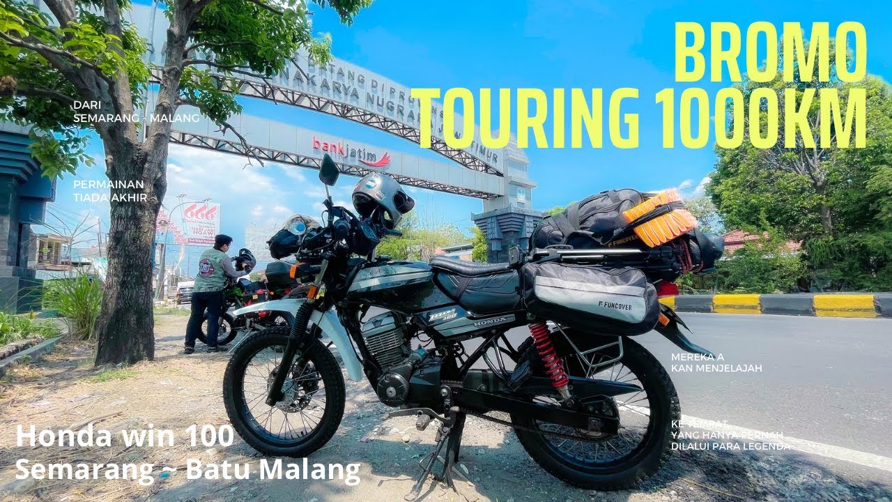 Pertama kali honda win Touring Bromo honda win 100 | semarang - Malang | jalur malam mistis 1000 km