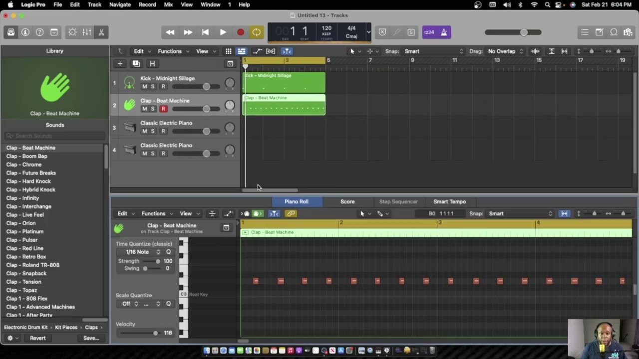 How to build a click track using Logic Pro X