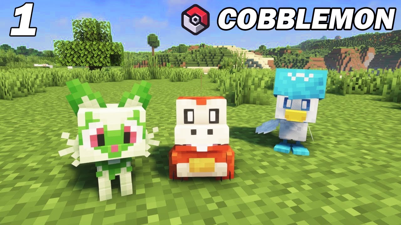 Début d'une nouvelle aventure Pokemon sur Minecraft ! Minecraft Cobblemon Ep 1