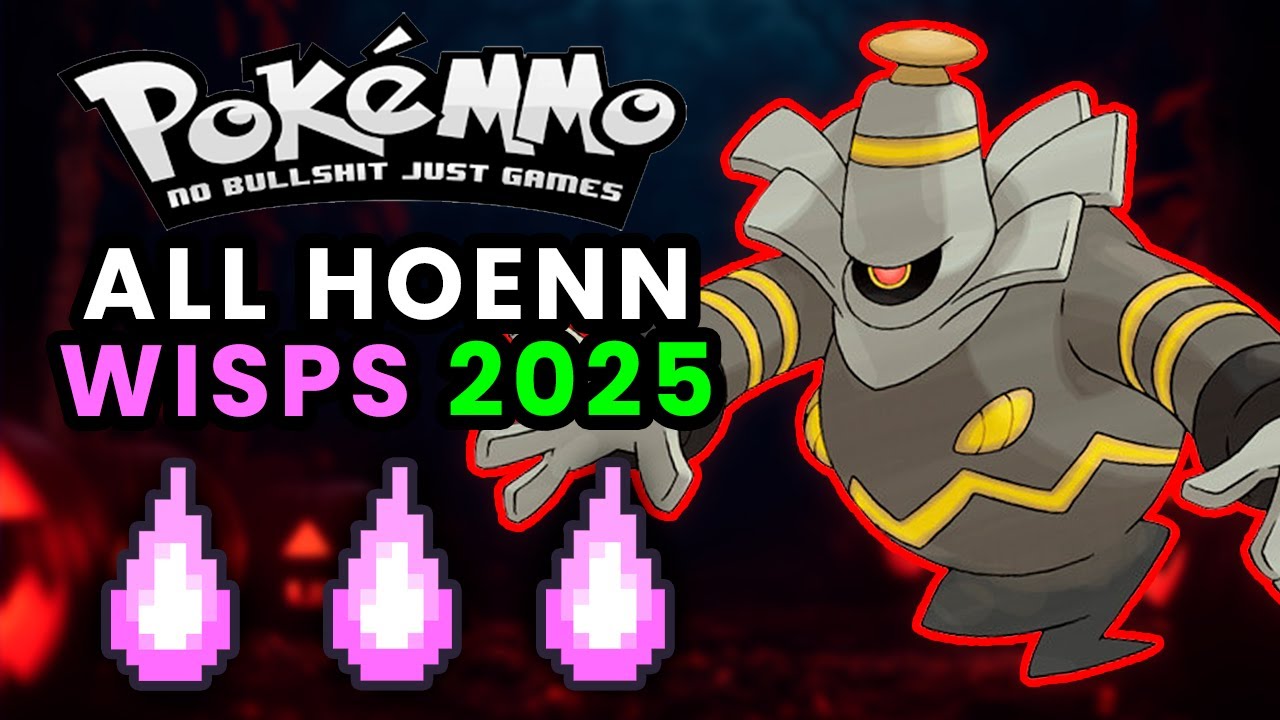 PokeMMO Все локации Хоэнн Висп на Хэллоуин 2025 | Руководство по сезону событий PokeMMO